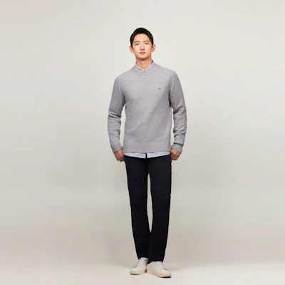 타미 힐피거 울 캐시미어 크루넥 스웨터 풀오버 MW0MW36789 7