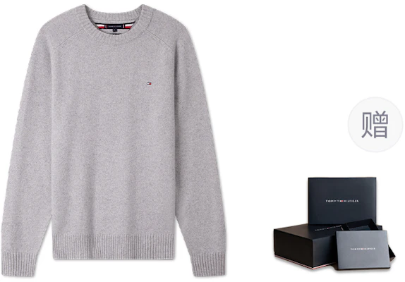 타미 힐피거 울 캐시미어 크루넥 스웨터 풀오버 MW0MW36789 1