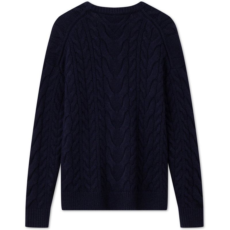 Lookbook Tommy Hilfiger 羊毛混紡麻花編織圓領毛衣. MW0MW36546