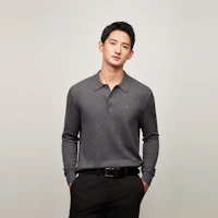 Shop Tommy Hilfiger Wool Blend Polo Sweater with Embroidered Logo MW0MW36519
