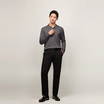 汤米希尔费格羊毛混纺刺绣标志翻领毛衣 MW0MW36519 Details for 汤米希尔费格羊毛混纺刺绣标志翻领毛衣 MW0MW36519