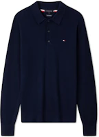 Sizing Tommy Hilfiger Wool Blend Polo Sweater with Embroidered Logo MW0MW36519