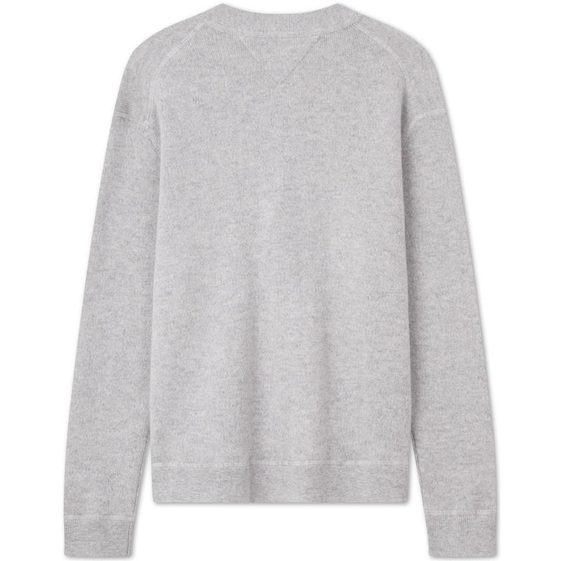 Cheap 汤米希尔费格羊毛纽扣V领宽松针织毛衣 MW0MW36553