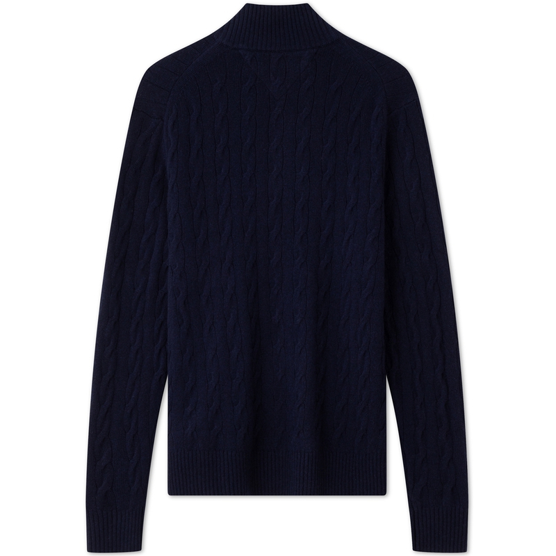 Lookbook 汤米·希尔费格 羊毛半拉链针织休闲毛衣套头衫 MW0MW37898