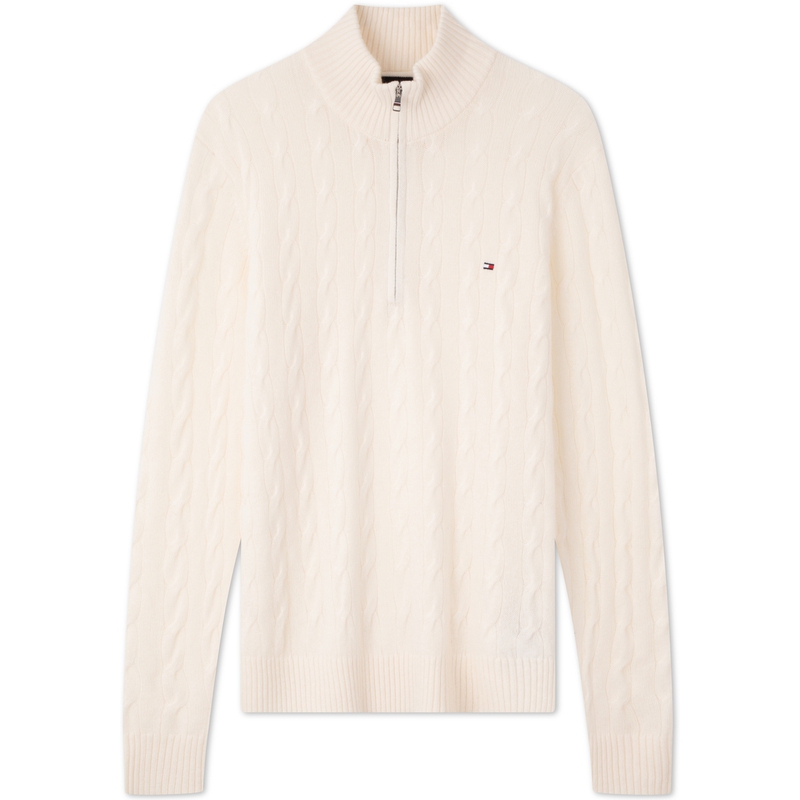 Sizing 汤米·希尔费格 羊毛半拉链针织休闲毛衣套头衫 MW0MW37898