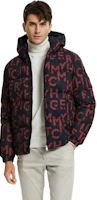 Tommy Hilfiger All-Over Logo Hooded Zip Jacket Red Black Pattern MW0MW20958-0GY Tommy Hilfiger All-Over Logo Hooded Zip Jacket Red Black Pattern MW0MW20958-0GY