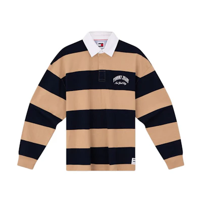Tommy Hilfiger American Colorblock Striped Sweatshirt Black Khaki DM0DM18387