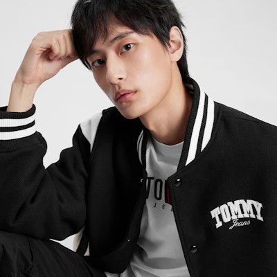 Tommy Hilfiger 美國色塊羊毛混紡棒球外套 DM0DM17223-BDS Sizing Tommy Hilfiger 美國色塊羊毛混紡棒球外套 DM0DM17223-BDS