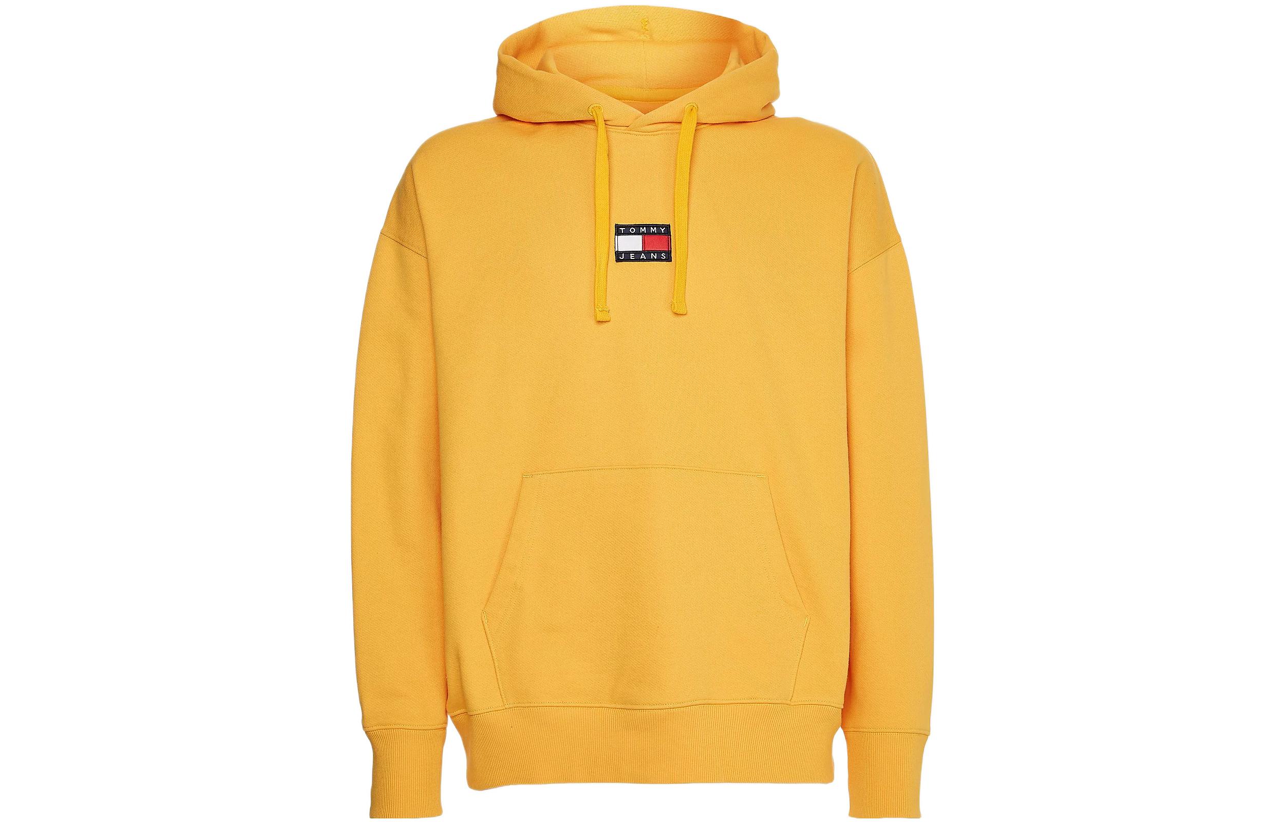 Tommy Hilfiger Badge Casual Yellow Hoodie Long Sleeve Back to School Edition DM0DM10904ZFW