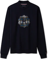 Tommy Hilfiger Badge Embroidered Knit Half V-neck Pullover Sweatshirt MW0MW32688 Tommy Hilfiger Badge Embroidered Knit Half V-neck Pullover Sweatshirt MW0MW32688