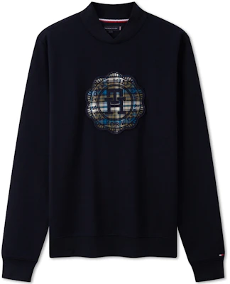 汤米·希尔费格徽标刺绣半V领针织套头衫 MW0MW32688 Buy 汤米·希尔费格徽标刺绣半V领针织套头衫 MW0MW32688