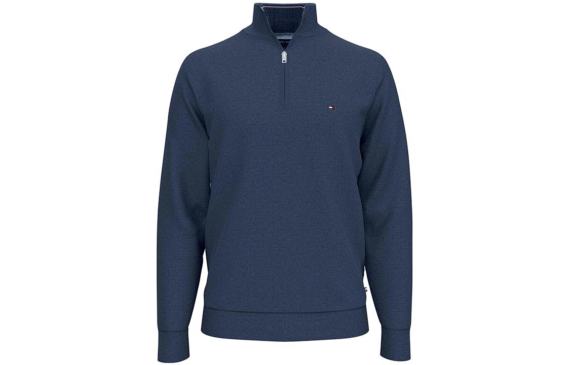 Tommy Hilfiger Badge Print Half-Zip Pullover Sweatshirt Navy - 78C6087-079