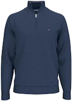 Tommy Hilfiger Badge Print Half-Zip Pullover Sweatshirt Navy - 78C6087-079 Tommy Hilfiger Badge Print Half-Zip Pullover Sweatshirt Navy - 78C6087-079