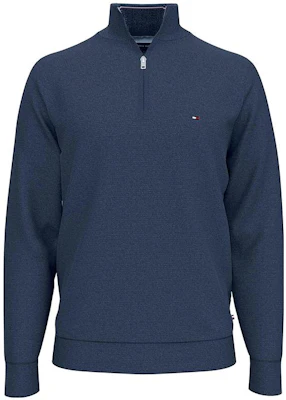 Tommy Hilfiger Badge Print Half-Zip Pullover Sweatshirt Navy - 78C6087-079 Buy Tommy Hilfiger Badge Print Half-Zip Pullover Sweatshirt Navy - 78C6087-079