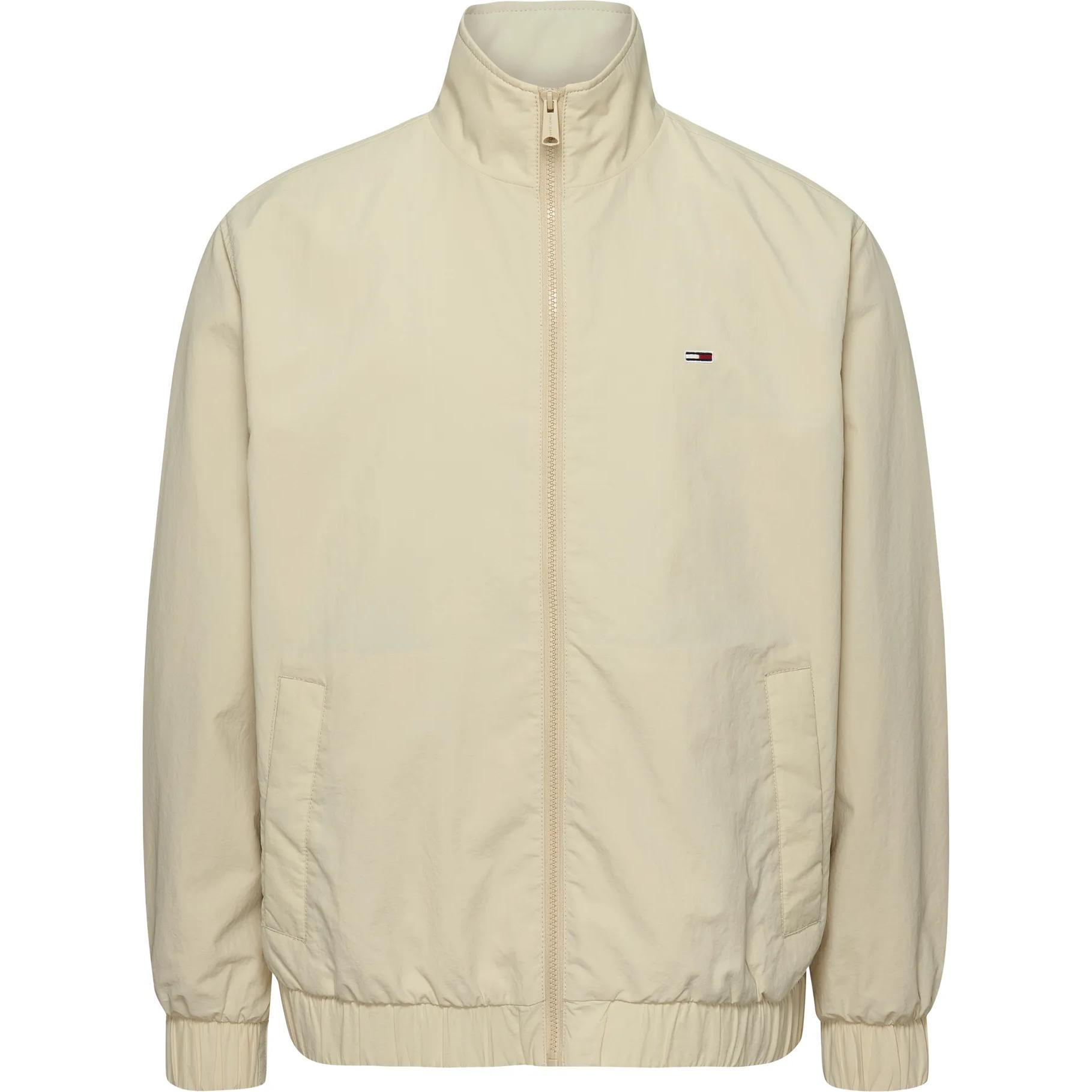 Tommy Hilfiger Beige Lightweight Embroidered Logo Commuter Jacket for Men DM0DM17982-ACG