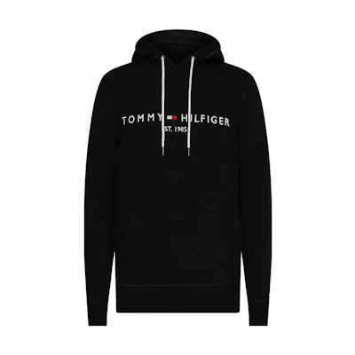 Tommy Hilfiger Big & Tall Logo Hoodie Black Pullover Sweatshirt Navy MW32970-BDS