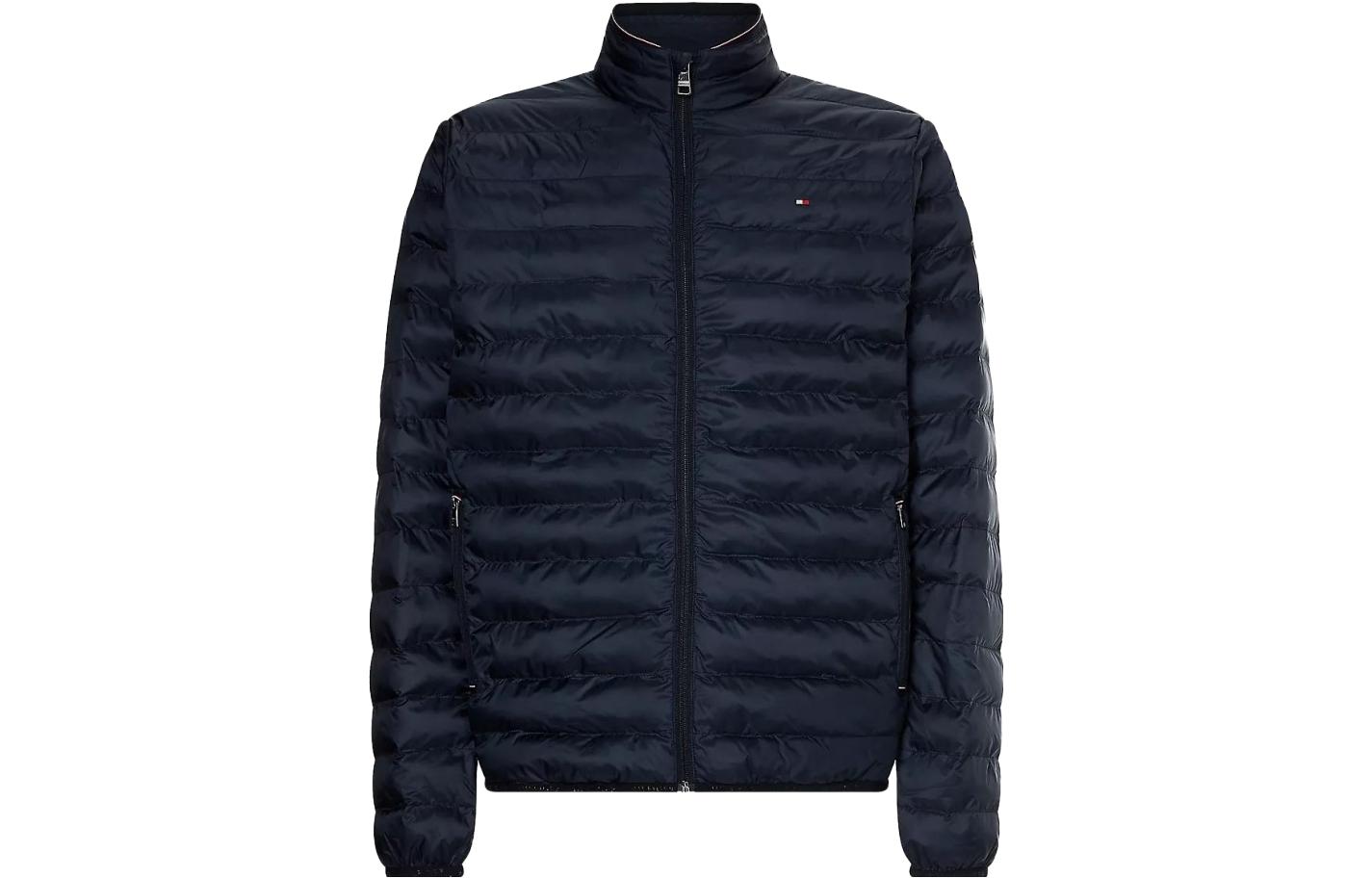 Tommy Hilfiger Big & Tall Recycled Packable Navy Puffer Jacket for Men MMW32982-DW5