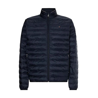 Tommy Hilfiger Big & Tall Recycled Packable Navy Puffer Jacket for Men MMW32982-DW5
