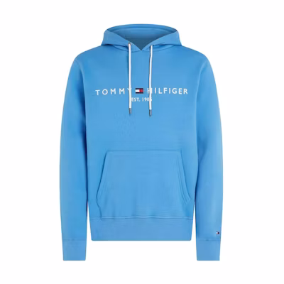 Tommy Hilfiger Big Logo Hoodie Pullover Sweatshirt - Blue MW32970-C4G