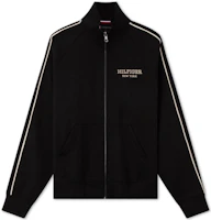 Order Tommy Hilfiger Black Embroidered Zip-Up Track Jacket Sweater MW0MW33716