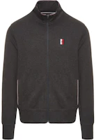 Tommy Hilfiger Black Grey Zip-Up Loose Fit Jacket Sweater 78J2809-030 Tommy Hilfiger Black Grey Zip-Up Loose Fit Jacket Sweater 78J2809-030