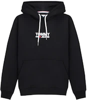 Tommy Hilfiger Black Letter Print Casual Hoodie Long Sleeve 78J3450-001 Tommy Hilfiger Black Letter Print Casual Hoodie Long Sleeve 78J3450-001