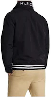 Lookbook Tommy Hilfiger Black Letter Print Striped Collar Jacket M78J8297-BDS
