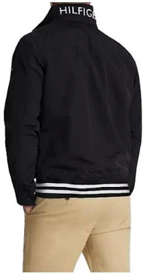 Tommy Hilfiger Jaket Hitam Letter Print Kerah Bergaris M78J8297-BDS Lookbook Tommy Hilfiger Jaket Hitam Letter Print Kerah Bergaris M78J8297-BDS