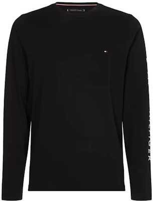 Tommy Hilfiger Black Logo Crewneck Long Sleeve Sweatshirt MW0MW09096-BDS Buy Tommy Hilfiger Black Logo Crewneck Long Sleeve Sweatshirt MW0MW09096-BDS