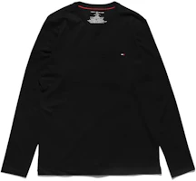 Tommy Hilfiger Black Solid Pullover Crewneck Long-Sleeve Sweatshirt 09T3118-001 Tommy Hilfiger Black Solid Pullover Crewneck Long-Sleeve Sweatshirt 09T3118-001