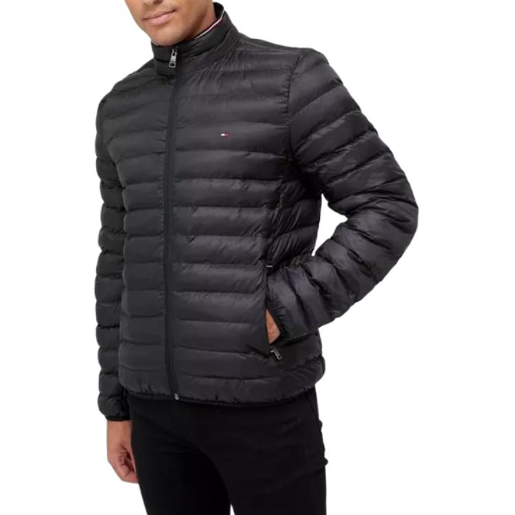 Purchase Tommy Hilfiger Jaket Hitam Kerah Standar Lengan Panjang Resleting 78J6192-BDS