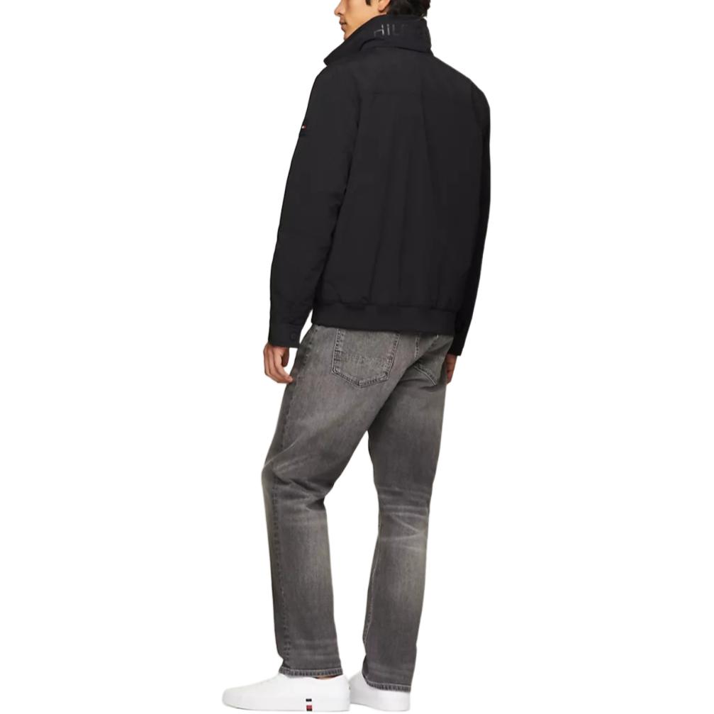 Details for Tommy Hilfiger Jaket Hitam Waterproof Windproof dengan Resleting Depan 78J8297-002