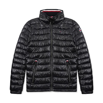 Tommy Hilfiger Black Tennis Style Cotton Jacket for Spring/Winter 150AN981-BLACK