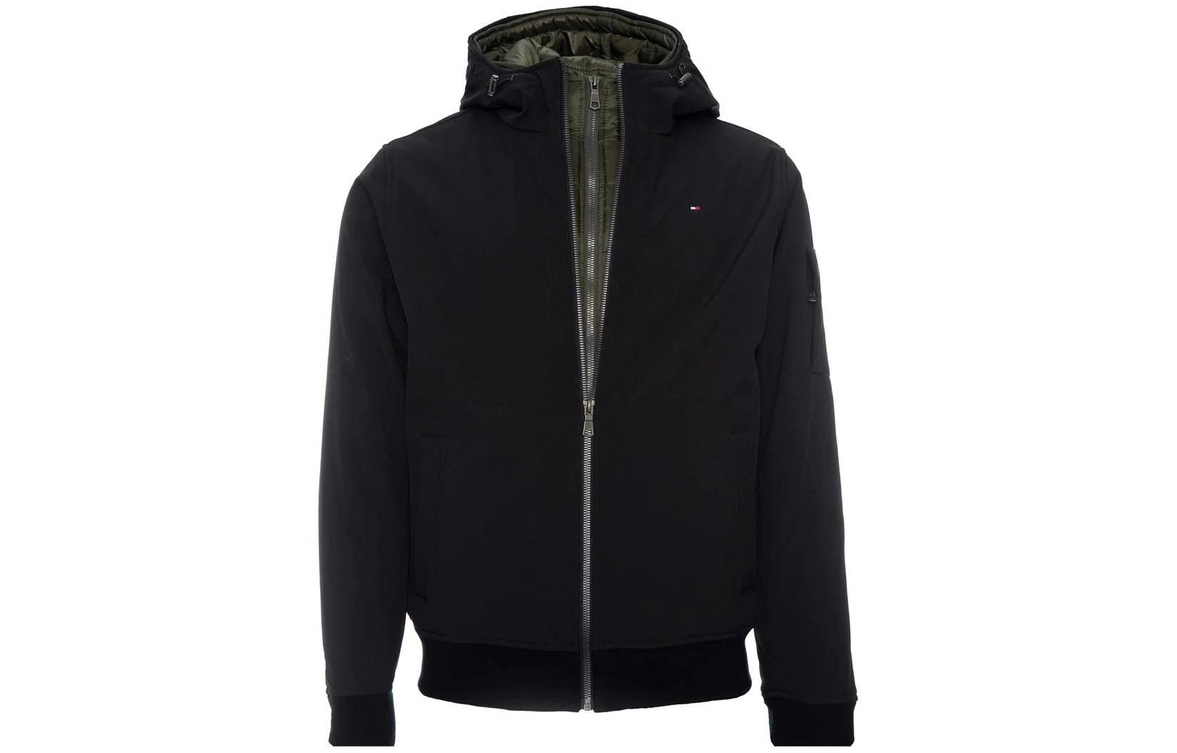 Tommy Hilfiger Black Waterproof Windproof Hooded Softshell Jacket 158AP223-BLK