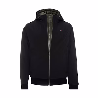Tommy Hilfiger Black Waterproof Windproof Hooded Softshell Jacket 158AP223-BLK