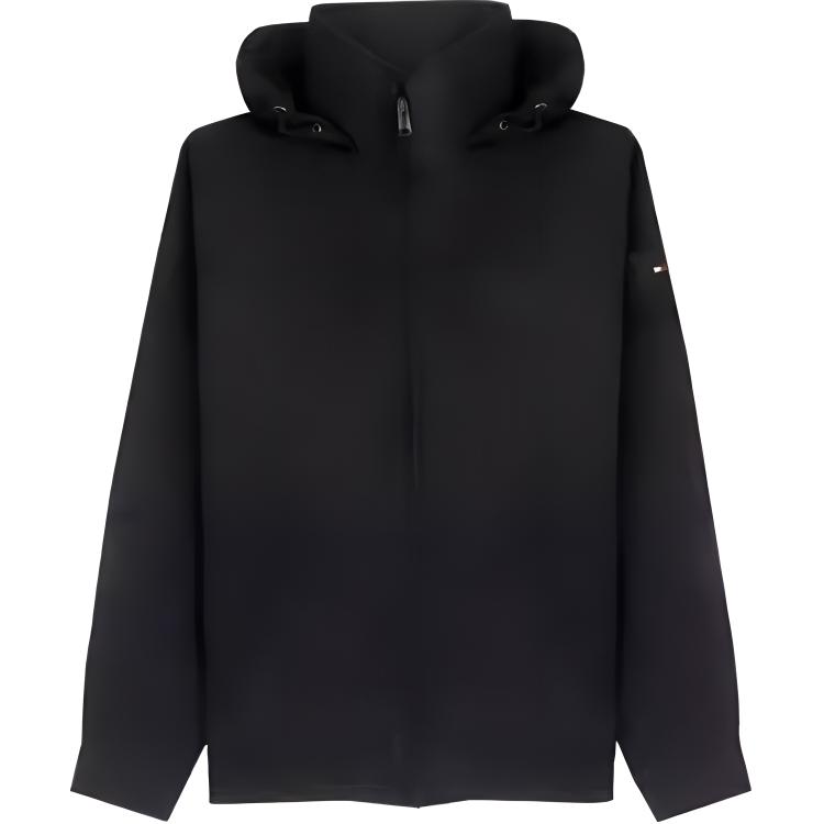 Tommy Hilfiger Black Windproof Hooded Jacket - Casual Outdoor Fall Wear 78J8336-001