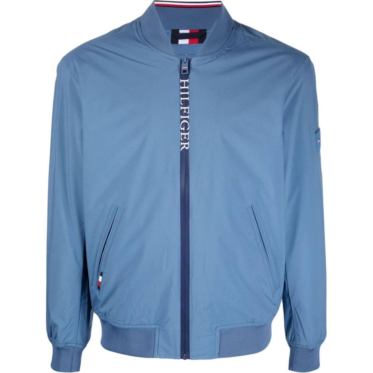 Tommy Hilfiger Blue Americana Logo Varsity Bomber Jacket MW0MW31338-BLUE