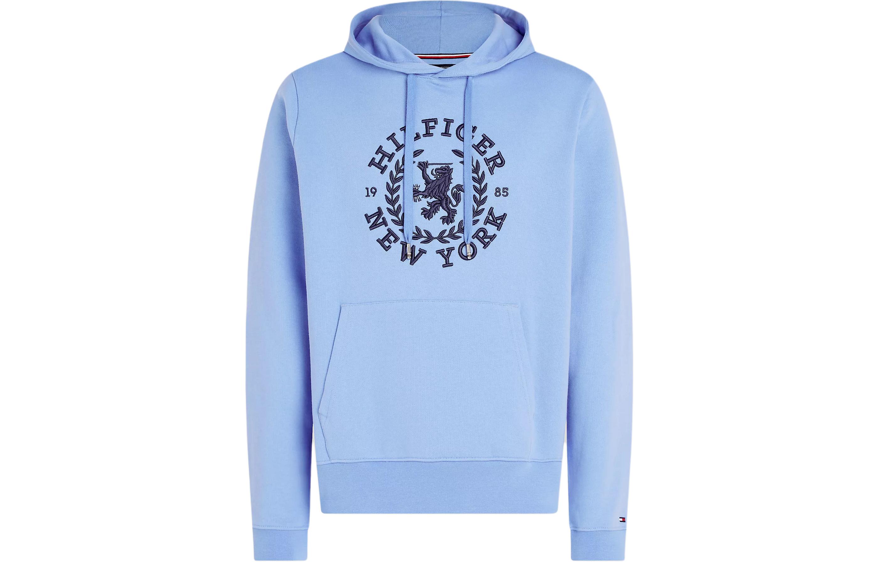 Tommy Hilfiger Blue Hoodie with Badge Print MW33650-C30