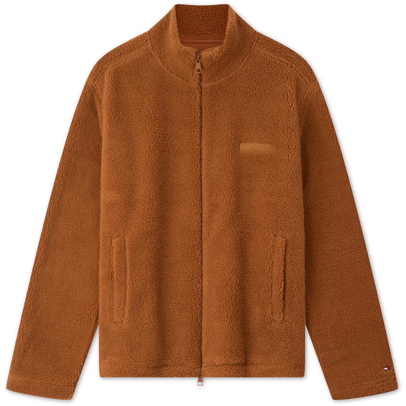 Order Tommy Hilfiger 棕色羊毛拉鍊外套 - 休閒保暖毛衣 MW0MW37228