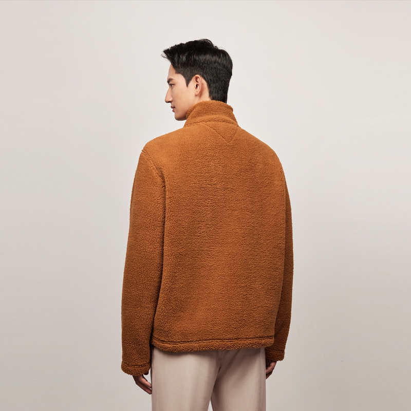 Purchase Tommy Hilfiger 棕色羊毛拉鍊外套 - 休閒保暖毛衣 MW0MW37228