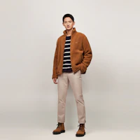 Details for 타미 힐피거 브라운 플리스 집업 가디건 - 캐주얼하고 따뜻한 풀오버 MW0MW37228