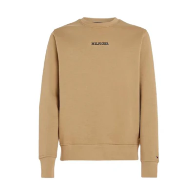 Tommy Hilfiger Camel Crewneck Pullover Casual Sweatshirt Long Sleeve MW0MW31487-RBL