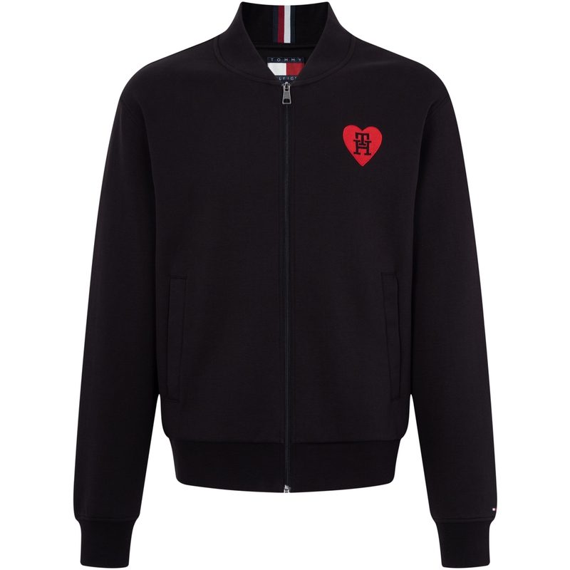 Tommy Hilfiger Capsule Collection Love Logo Half-Zip Loose Sweatshirt Black Unisex MW0MW32375BDS