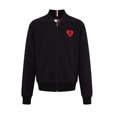 Tommy Hilfiger Capsule Collection Love Logo Half-Zip Loose Sweatshirt Black Unisex MW0MW32375BDS