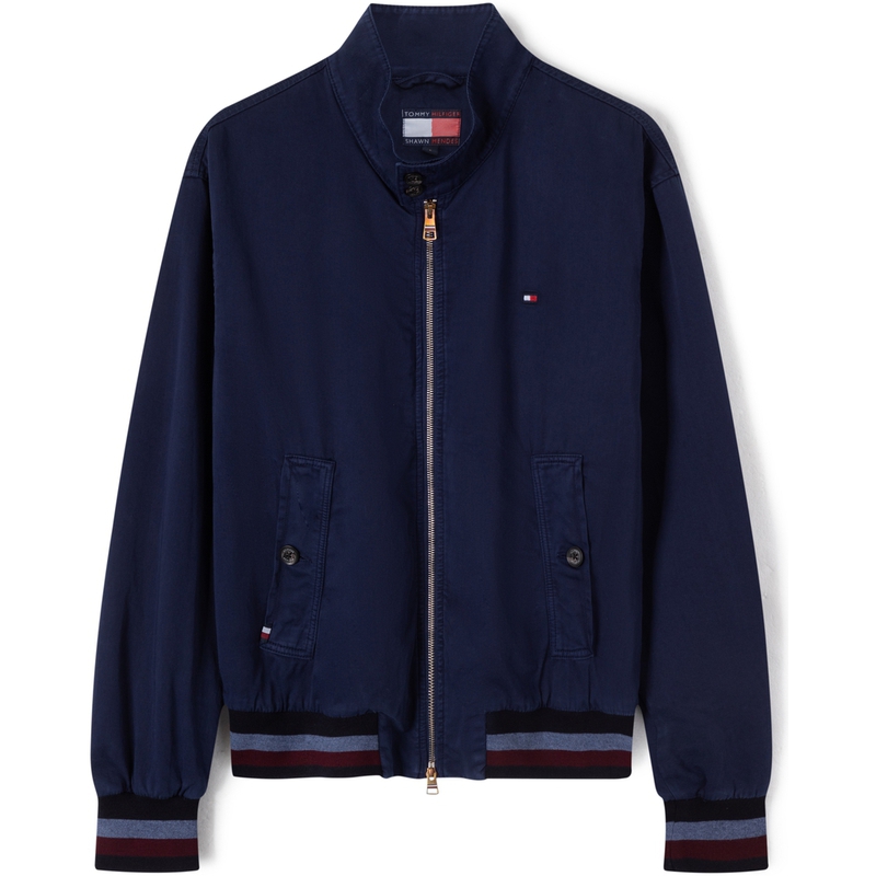 Tommy Hilfiger Capsule Colorblock Embroidered Logo Stand Collar Jacket Men MW0MW31167