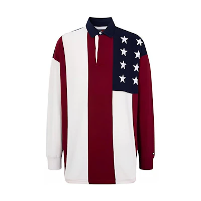 Tommy Hilfiger Capsule Oversized Colorblock Sweatshirt Red White Blue MW0MW31341