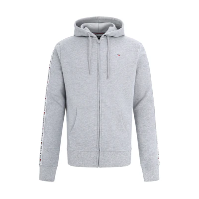 Tommy Hilfiger Casual Circular Logo Zip Hoodie Grey UM0UM00708P01
