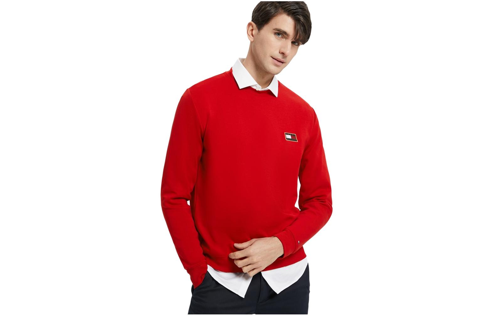 Tommy Hilfiger Casual Crewneck Sweatshirt with Logo Embroidery MW0MW22099