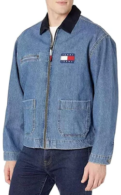 Tommy Hilfiger 藍色牛仔休閒外套 長袖翻領設計 78J1207-400 Buy Tommy Hilfiger 藍色牛仔休閒外套 長袖翻領設計 78J1207-400