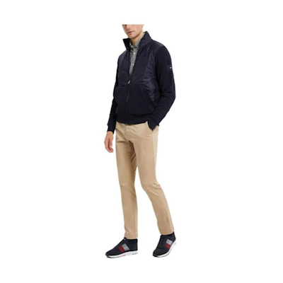 Tommy Hilfiger Casual Stand-Collar Sweatshirt Navy Blue MW0MW28754